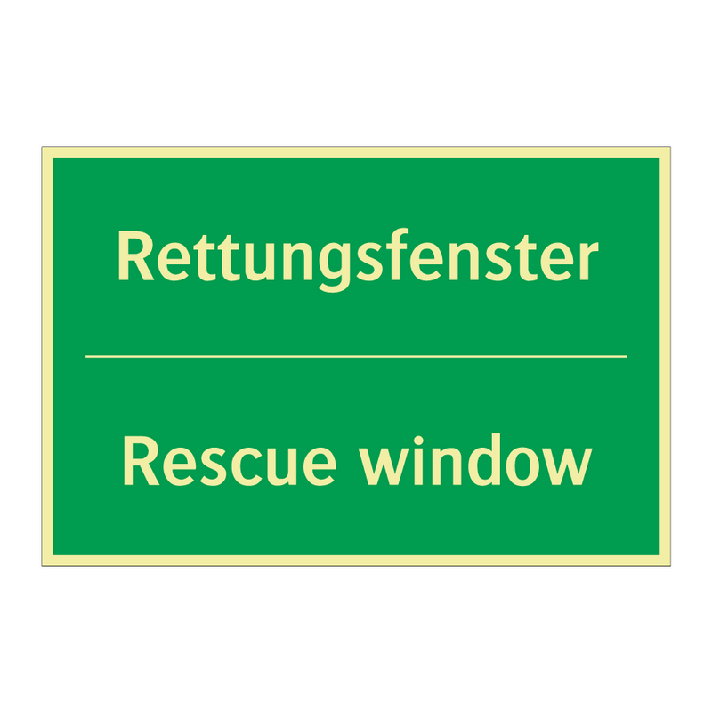 Rettungsfenster - Rescue window