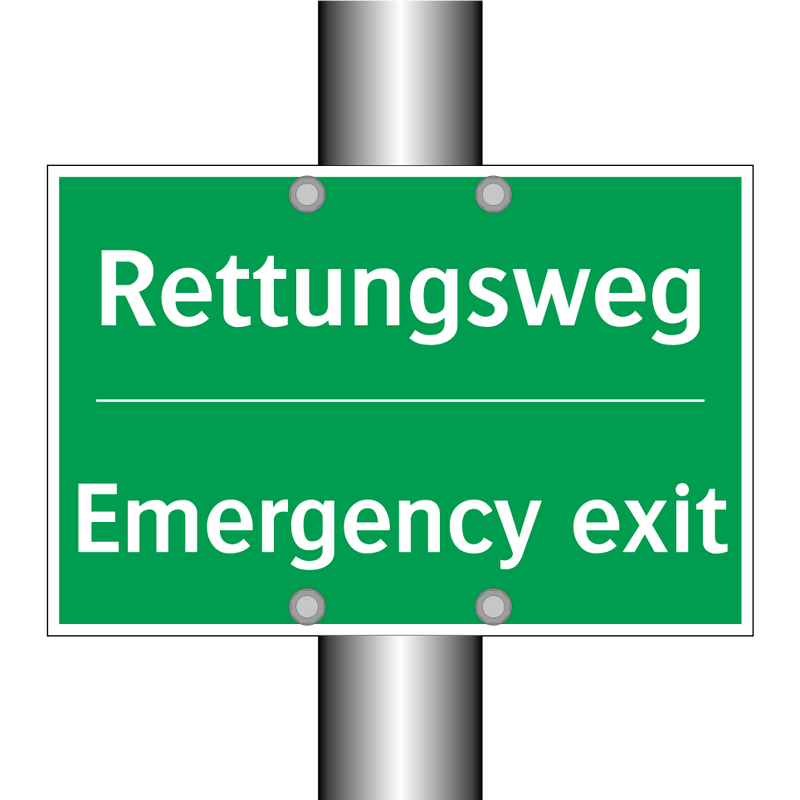 Rettungsweg - Emergency exit