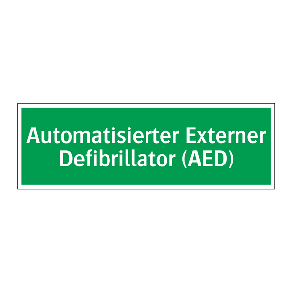 Automatisierter Externer Defibrillator (AED)