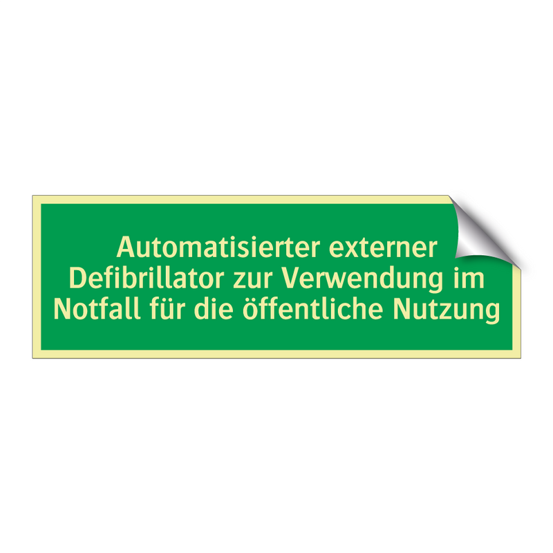 Automatisierter externer Defibrillator zur Verwendung im Notfall für die /../