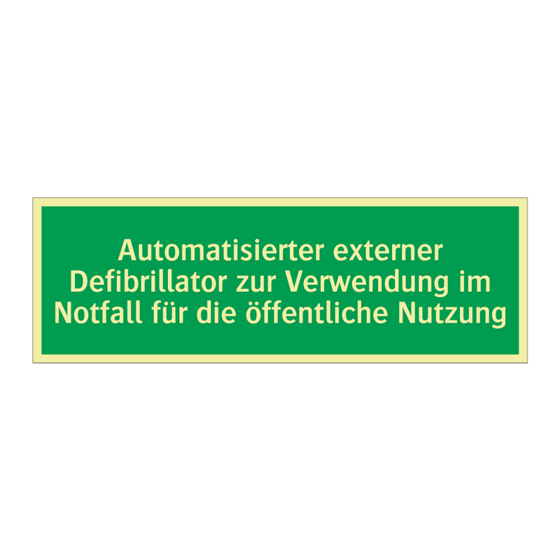 Automatisierter externer Defibrillator zur Verwendung im Notfall für die /../