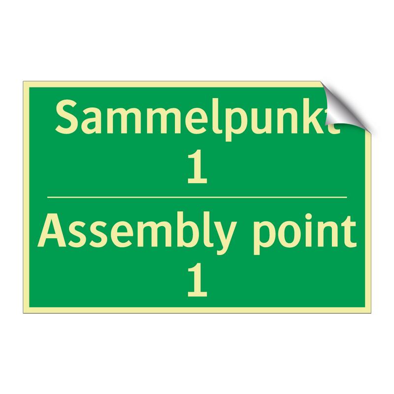 Sammelpunkt 1 - Assembly point 1