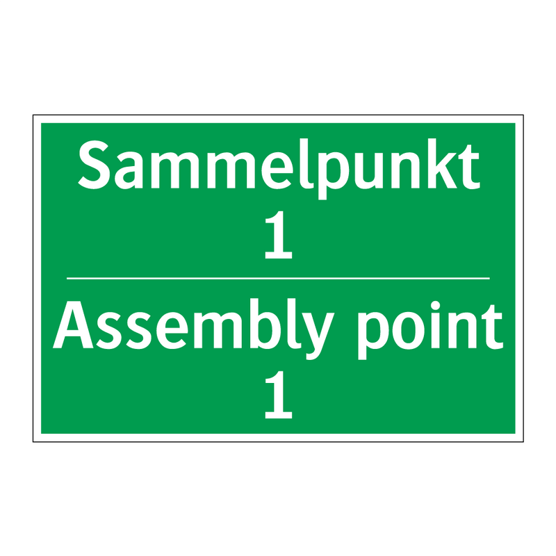 Sammelpunkt 1 - Assembly point 1