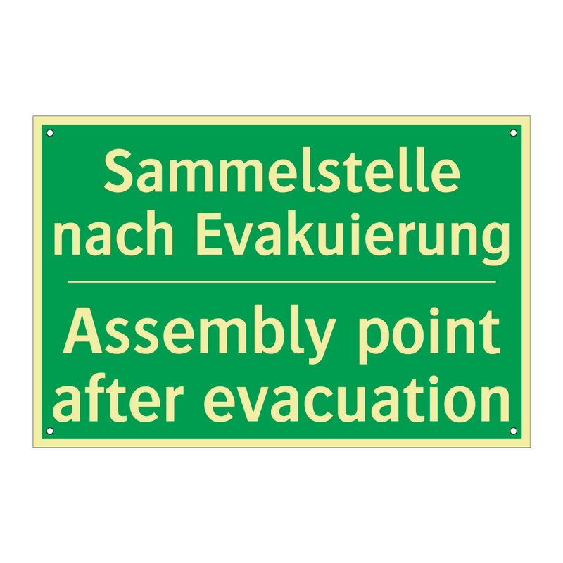 Sammelstelle nach Evakuierung - Assembly point after evacuation /.../