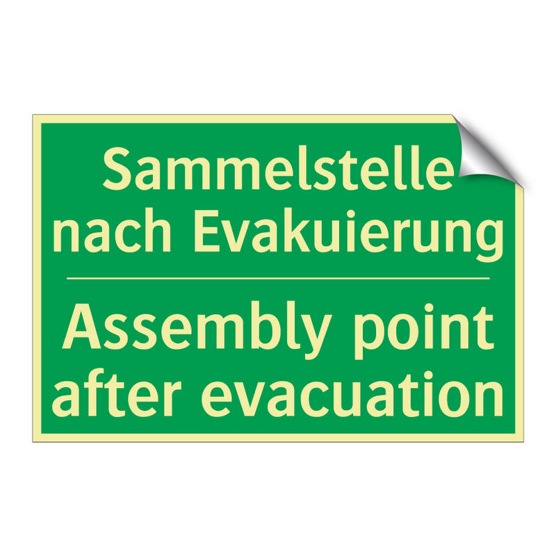 Sammelstelle nach Evakuierung - Assembly point after evacuation /.../