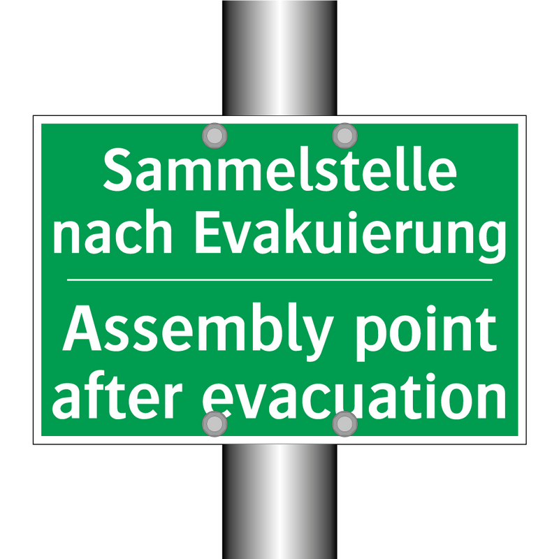 Sammelstelle nach Evakuierung - Assembly point after evacuation /.../