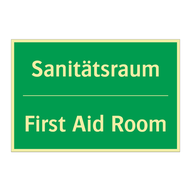 Sanitätsraum - First Aid Room