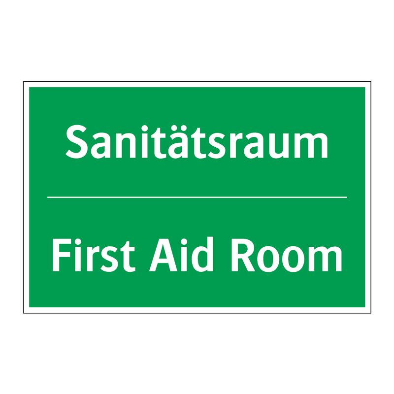 Sanitätsraum - First Aid Room