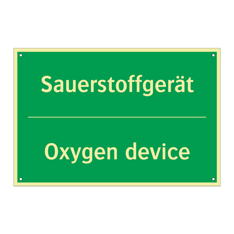 Sauerstoffgerät - Oxygen device