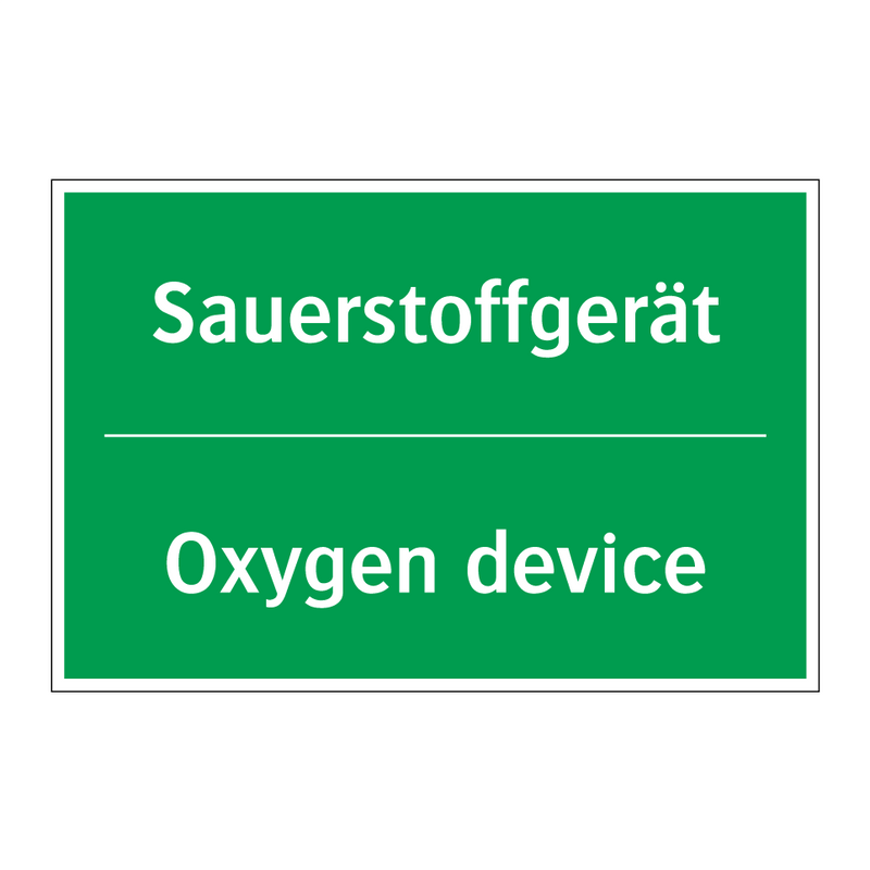 Sauerstoffgerät - Oxygen device