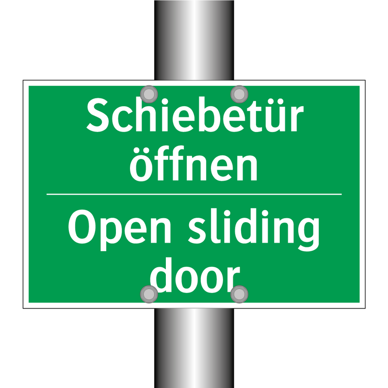 Schiebetür öffnen - Open sliding door