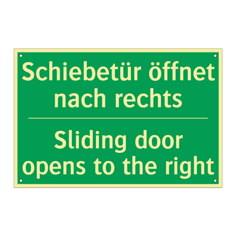 Schiebetür öffnet nach rechts - Sliding door opens to the right /.../