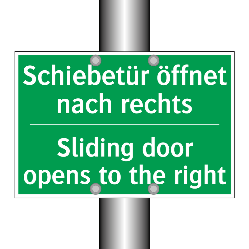 Schiebetür öffnet nach rechts - Sliding door opens to the right /.../