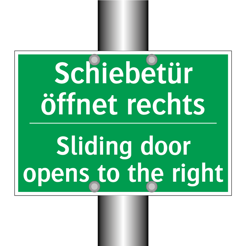 Schiebetür öffnet rechts - Sliding door opens to the right /.../