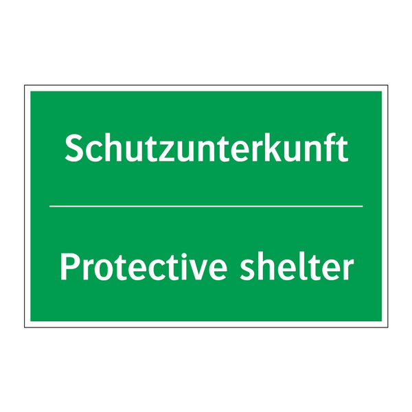 Schutzunterkunft - Protective shelter