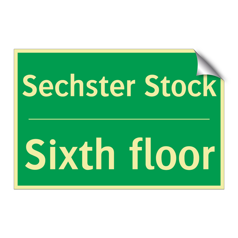 Sechster Stock - Sixth floor