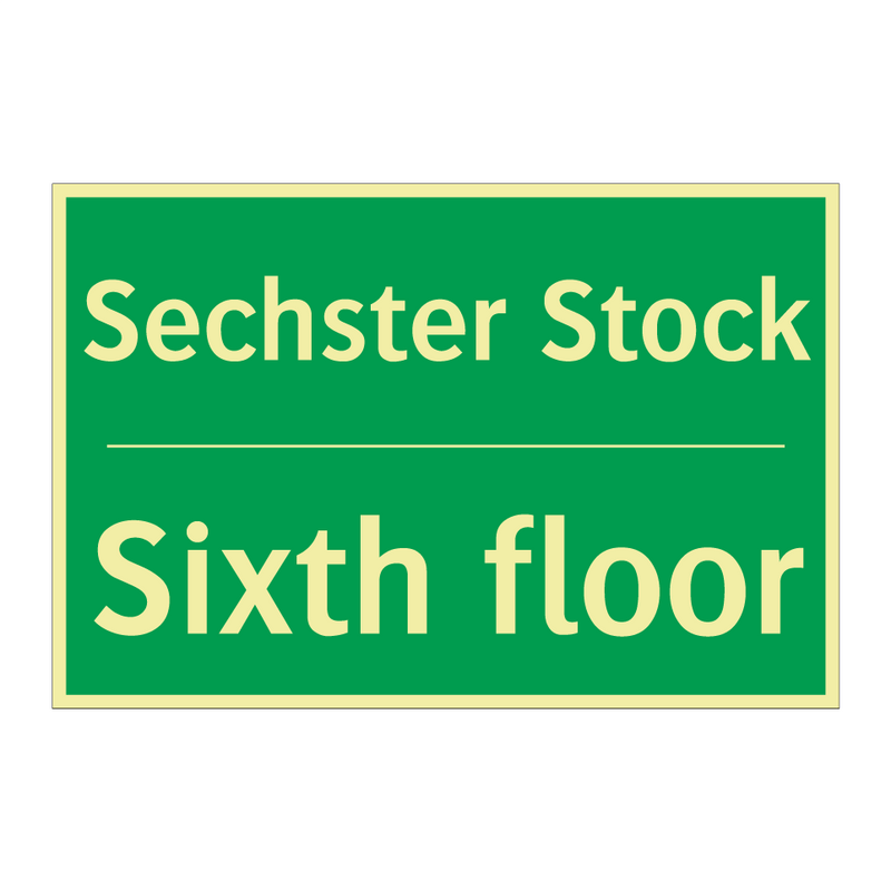 Sechster Stock - Sixth floor