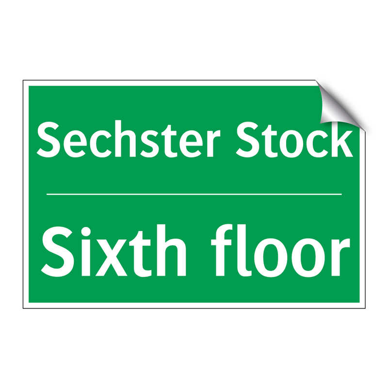 Sechster Stock - Sixth floor