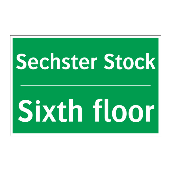 Sechster Stock - Sixth floor