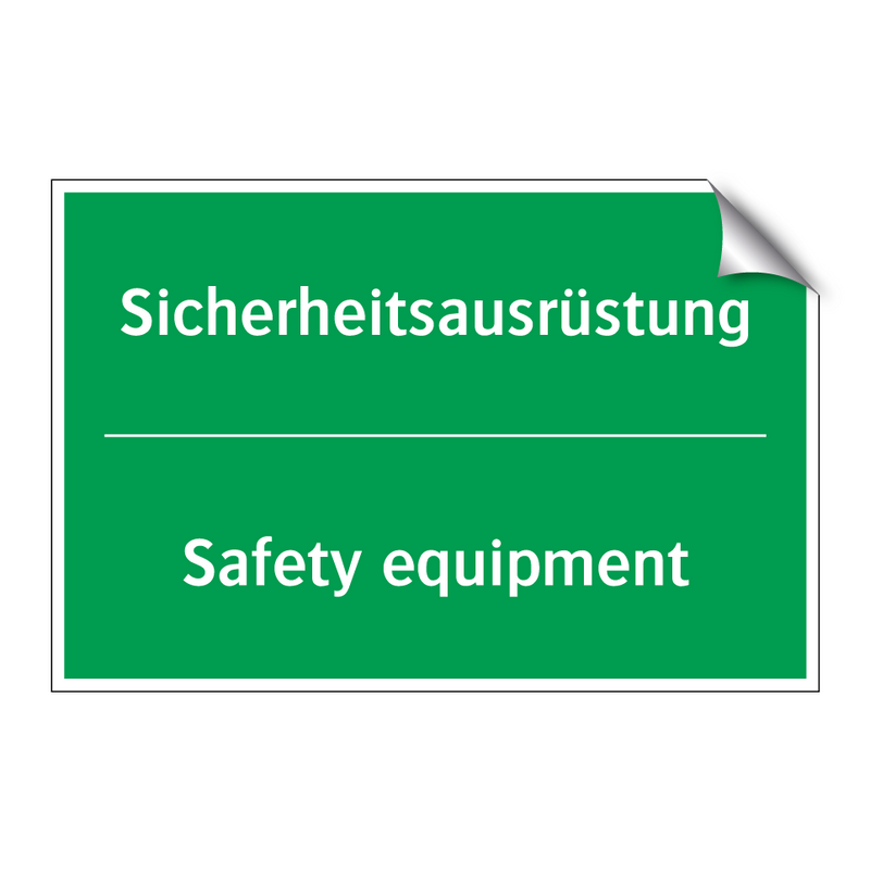 Sicherheitsausrüstung - Safety equipment