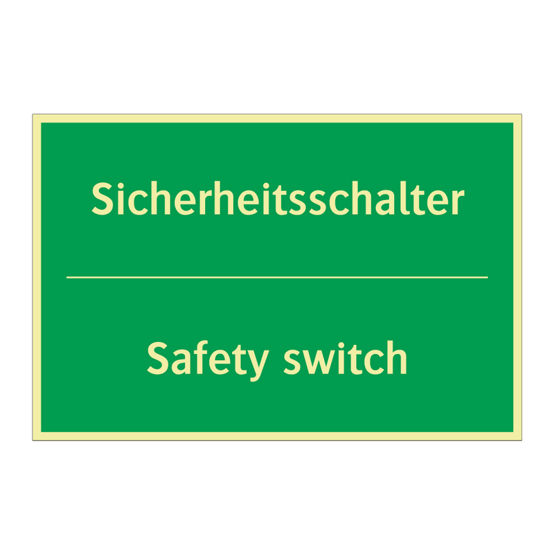 Sicherheitsschalter - Safety switch