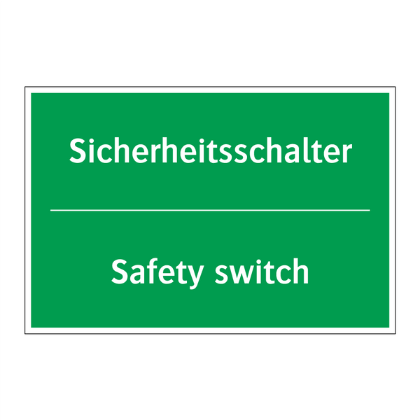 Sicherheitsschalter - Safety switch