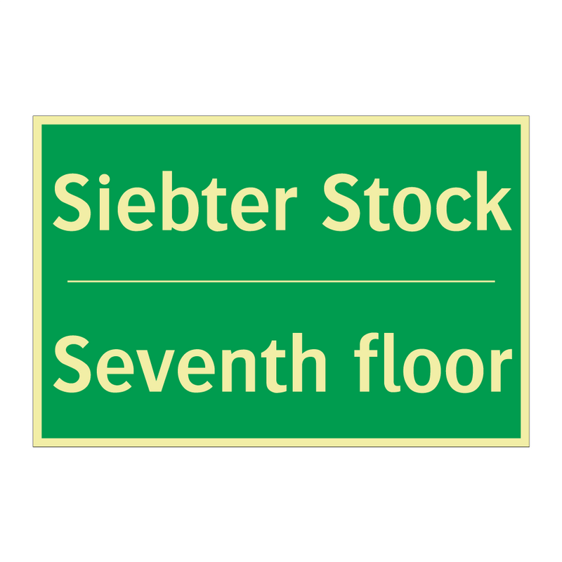 Siebter Stock - Seventh floor