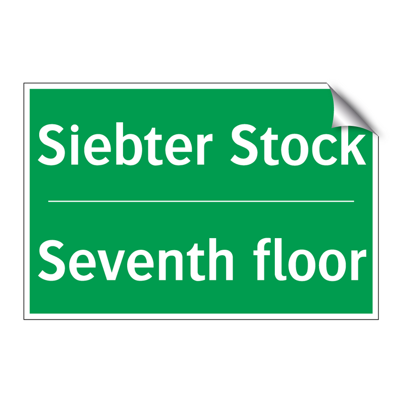 Siebter Stock - Seventh floor