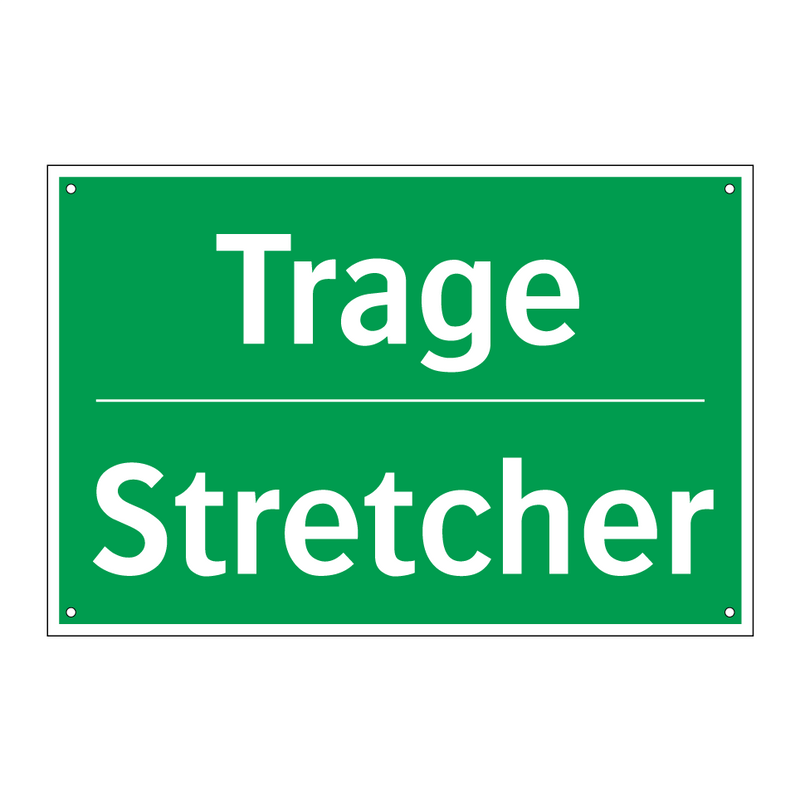 Trage - Stretcher