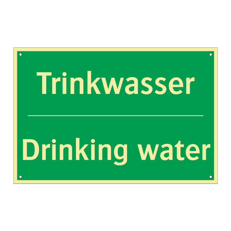 Trinkwasser - Drinking water