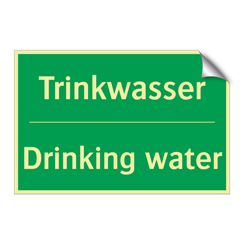 Trinkwasser - Drinking water