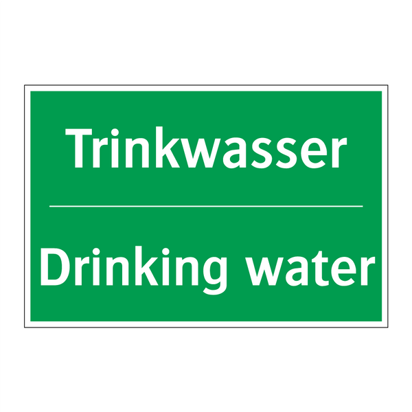 Trinkwasser - Drinking water