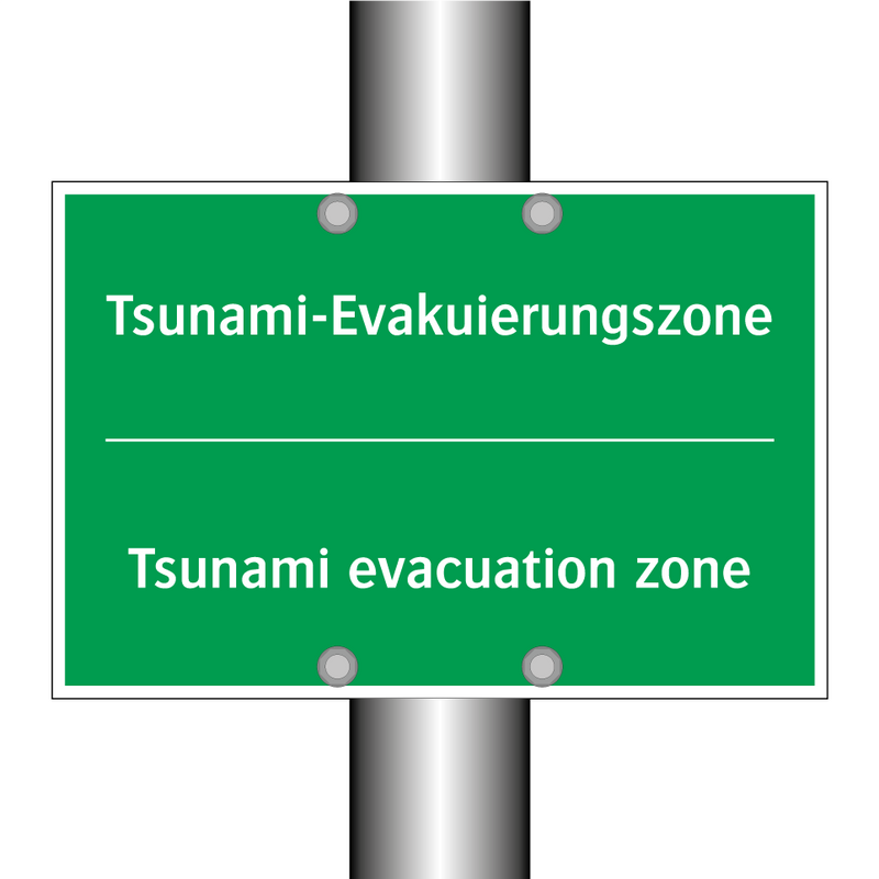 Tsunami-Evakuierungszone - Tsunami evacuation zone