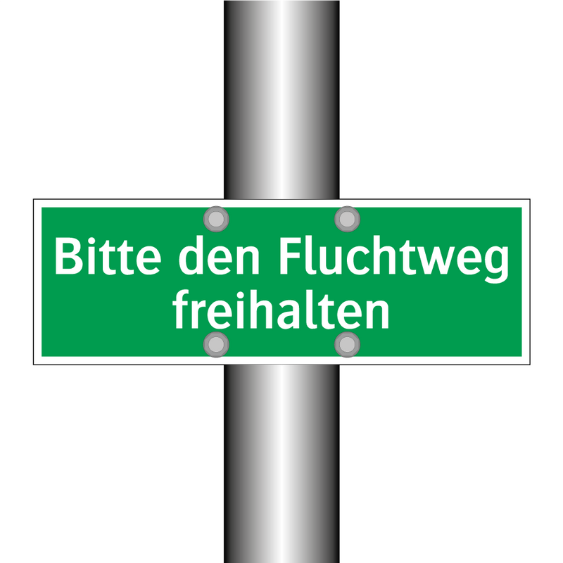 Bitte den Fluchtweg freihalten