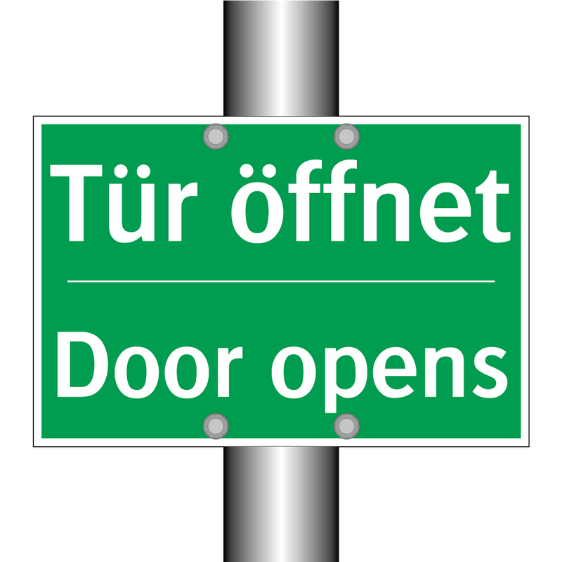 Tür öffnet - Door opens