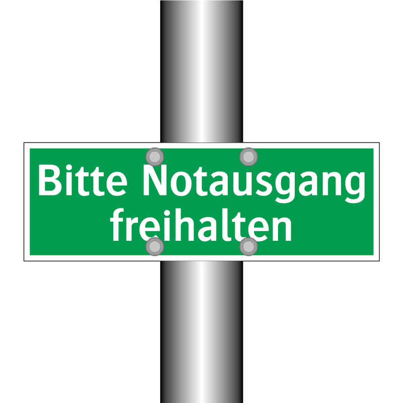 Bitte Notausgang freihalten