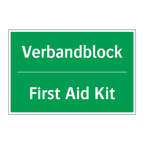 Verbandblock - First Aid Kit