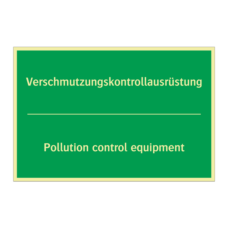 Verschmutzungskontrollausrüstung /.../ - Pollution control equipment