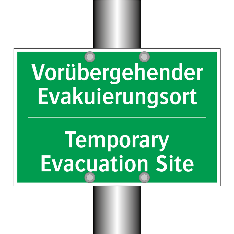 Vorübergehender Evakuierungsort /.../ - Temporary Evacuation Site