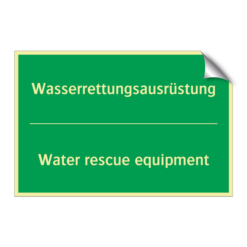 Wasserrettungsausrüstung - Water rescue equipment