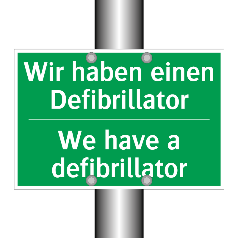 Wir haben einen Defibrillator - We have a defibrillator