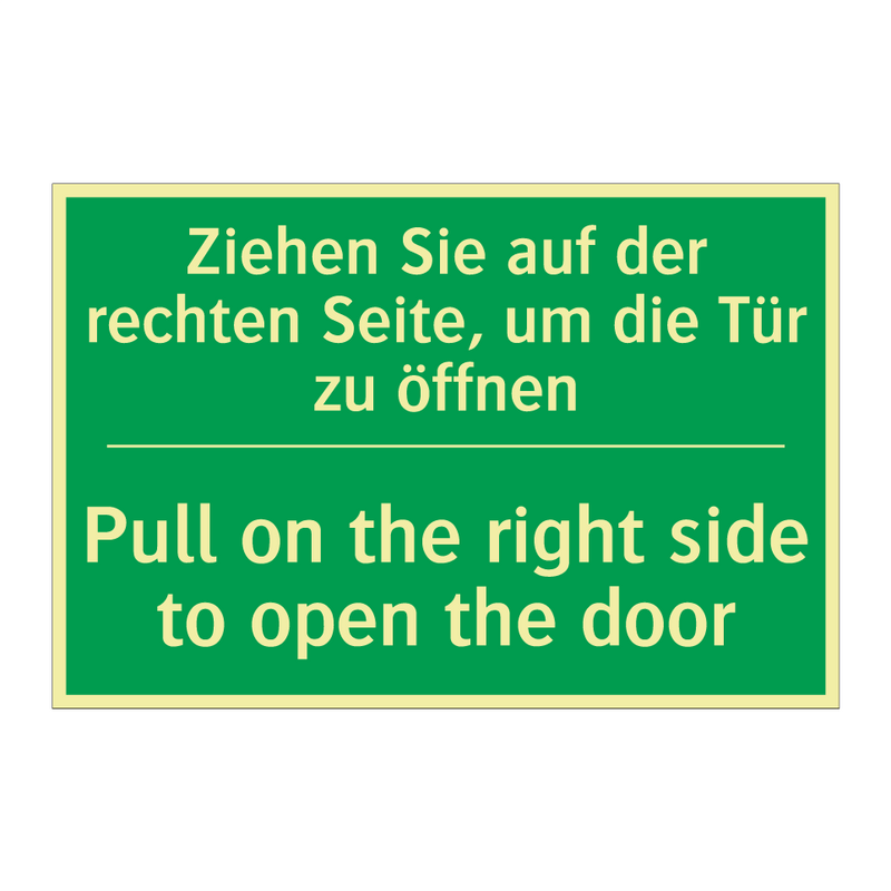 Ziehen Sie auf der rechten Seite, /.../ - Pull on the right side to open /.../