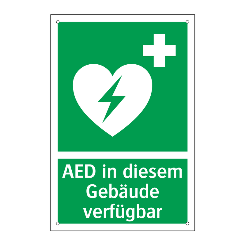 AED in diesem Gebäude verfügbar