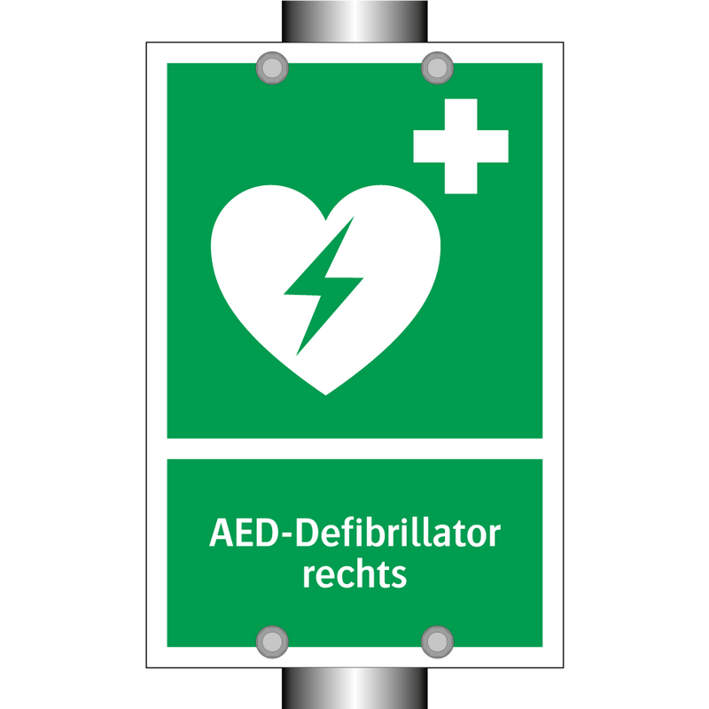 AED-Defibrillator rechts