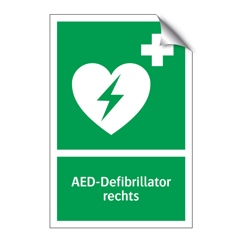 AED-Defibrillator rechts