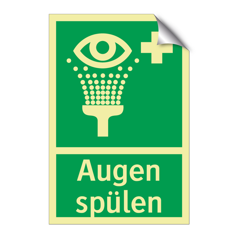 Augen spülen