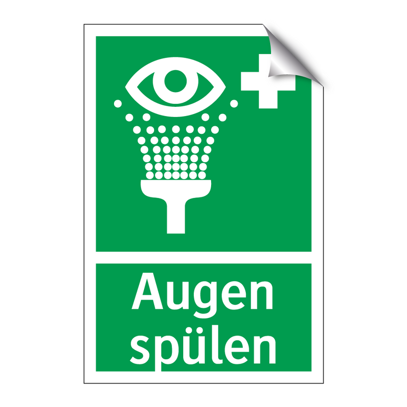 Augen spülen