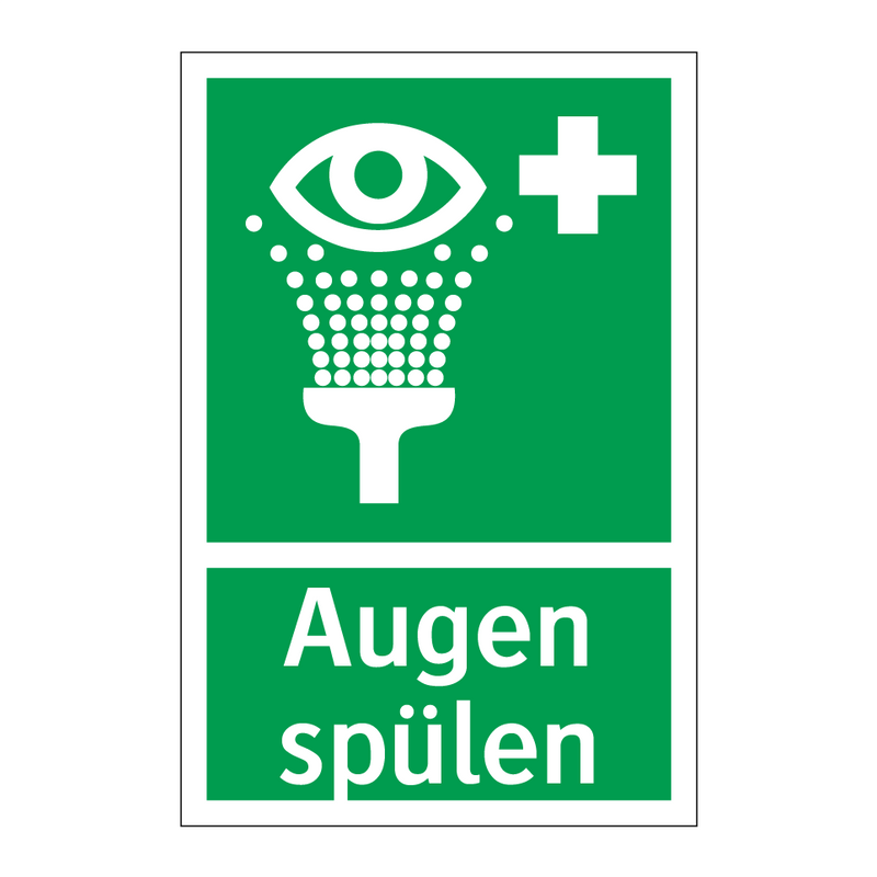 Augen spülen