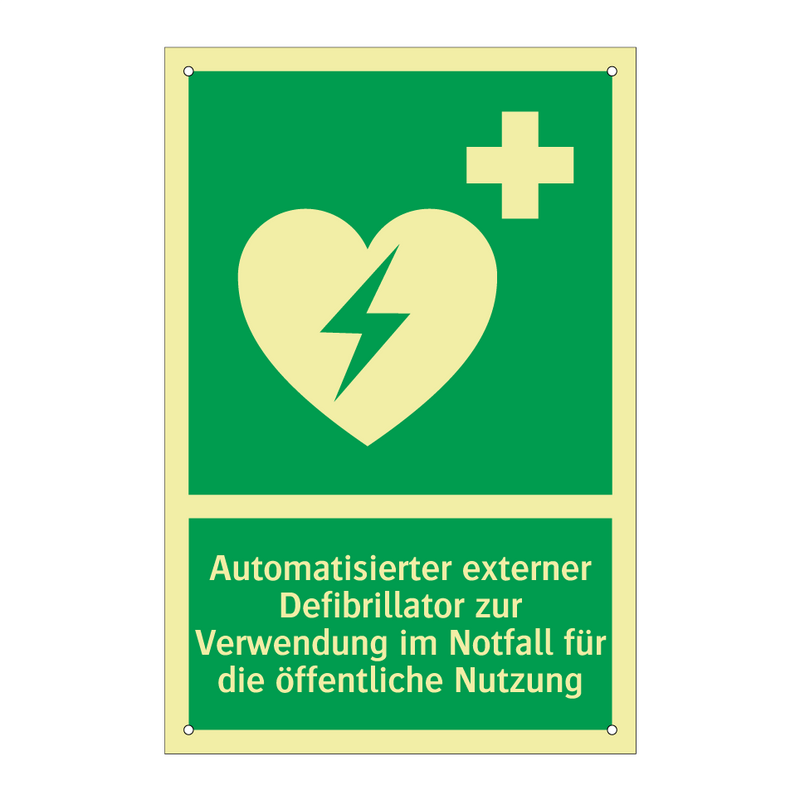 Automatisierter externer Defibrillator zur Verwendung im Notfall für die öffentliche Nutzung