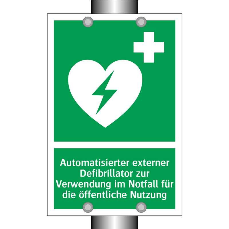 Automatisierter externer Defibrillator zur Verwendung im Notfall für die öffentliche Nutzung